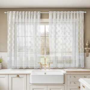 Cortina para Cozinha Renda Camponesa