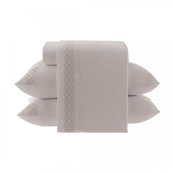 Jogo De Cama Bordado Gretta